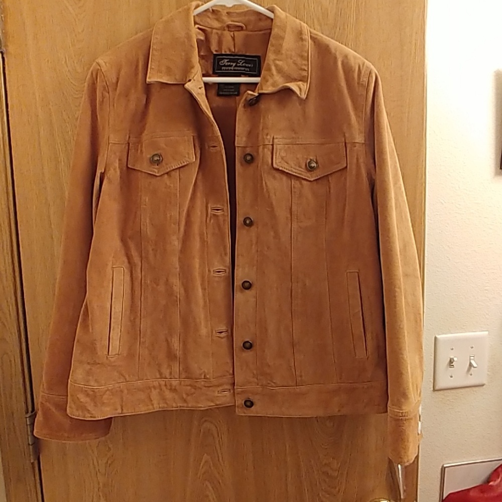 Vintage Suede jean jacket style jacket